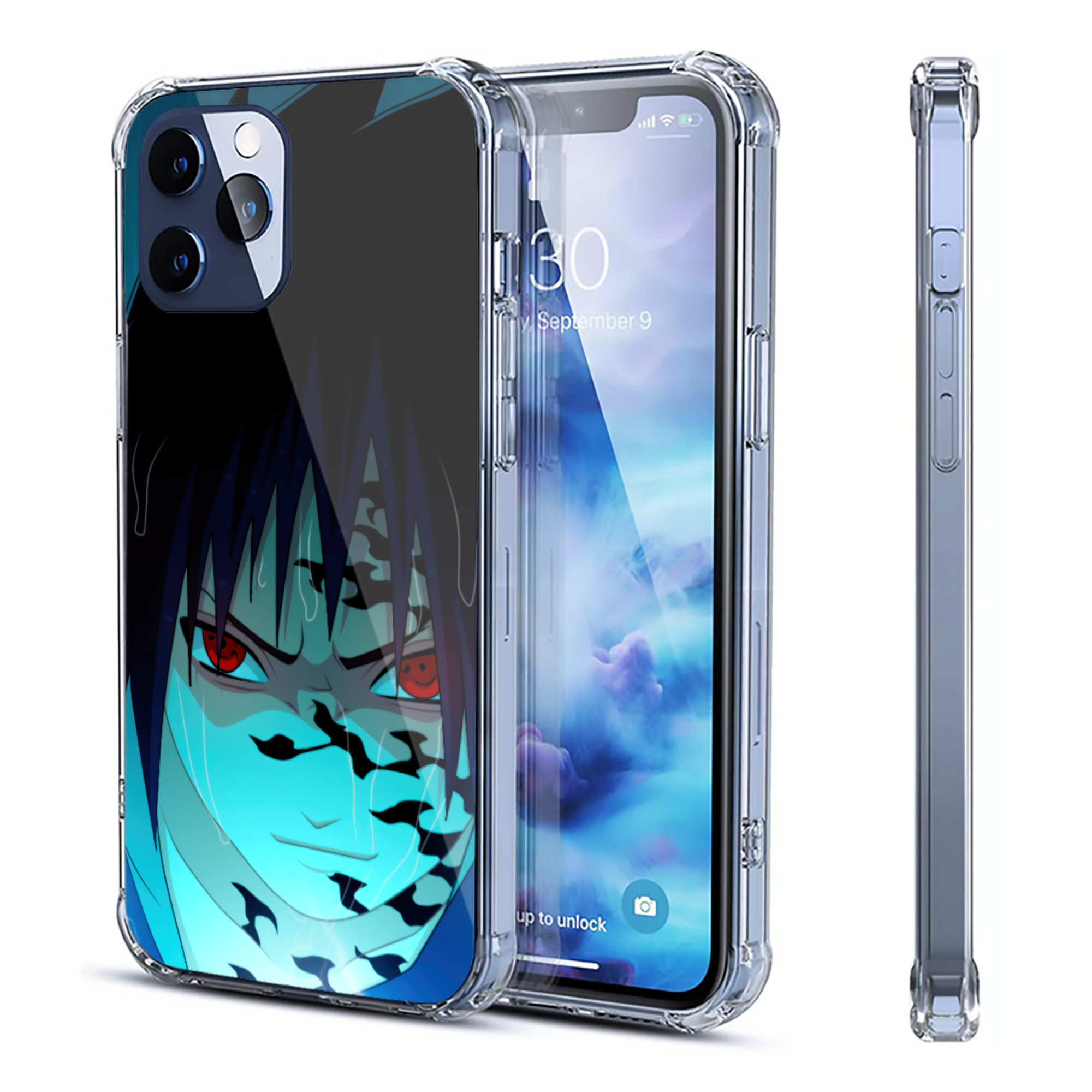 （画像用） NARUTO -ナルト- NARUTO -ナルト- 疾風伝 【iPhone 12シリーズ対応】透明スマホケース（クリアソフトケース）